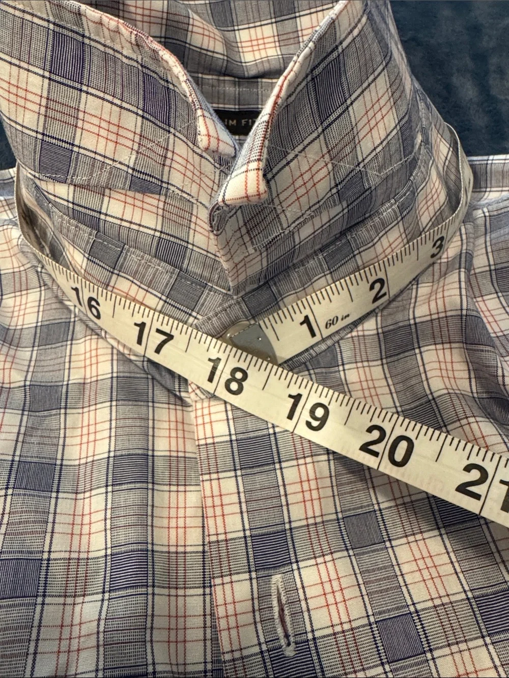 Banana Republic Blue and White Plaid Shirt